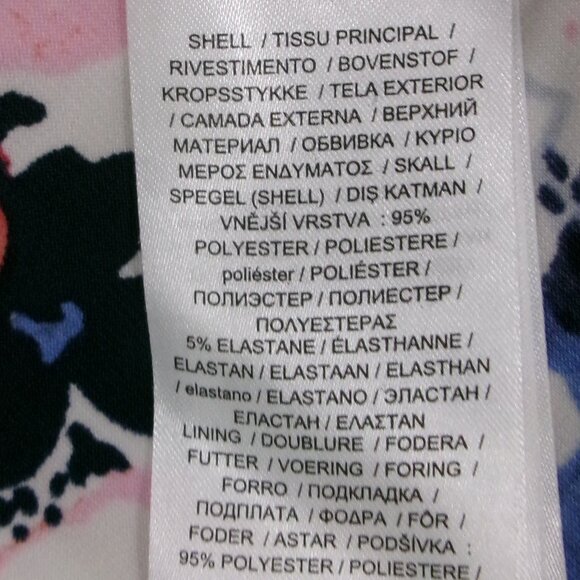 Ralph Lauren Floral Print Ruched Side Stretch Jersey Sleeveless Dress 6 - Picture 14 of 15